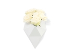 Sinoq Design Crate vase hvid lille med blomster - Fransenhome